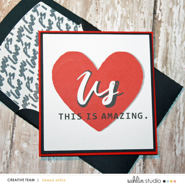 US card with matching envelope