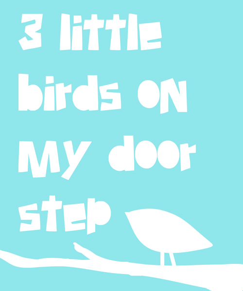 Wall Art- 3 Little Birds