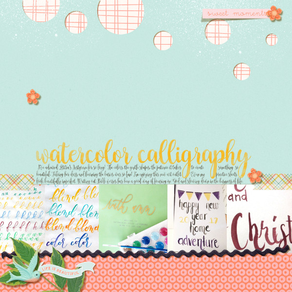Watercolor calligraphy (MOC 6)