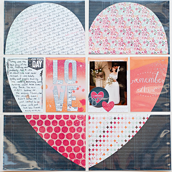wedding album page