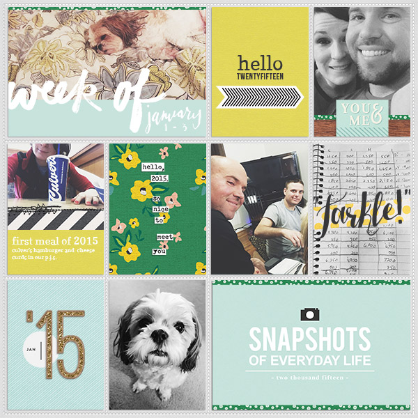Week 1 (Jan. 1 - 3)
