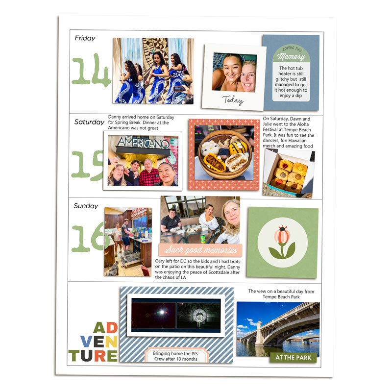 Week 11 Memory Planner (right)