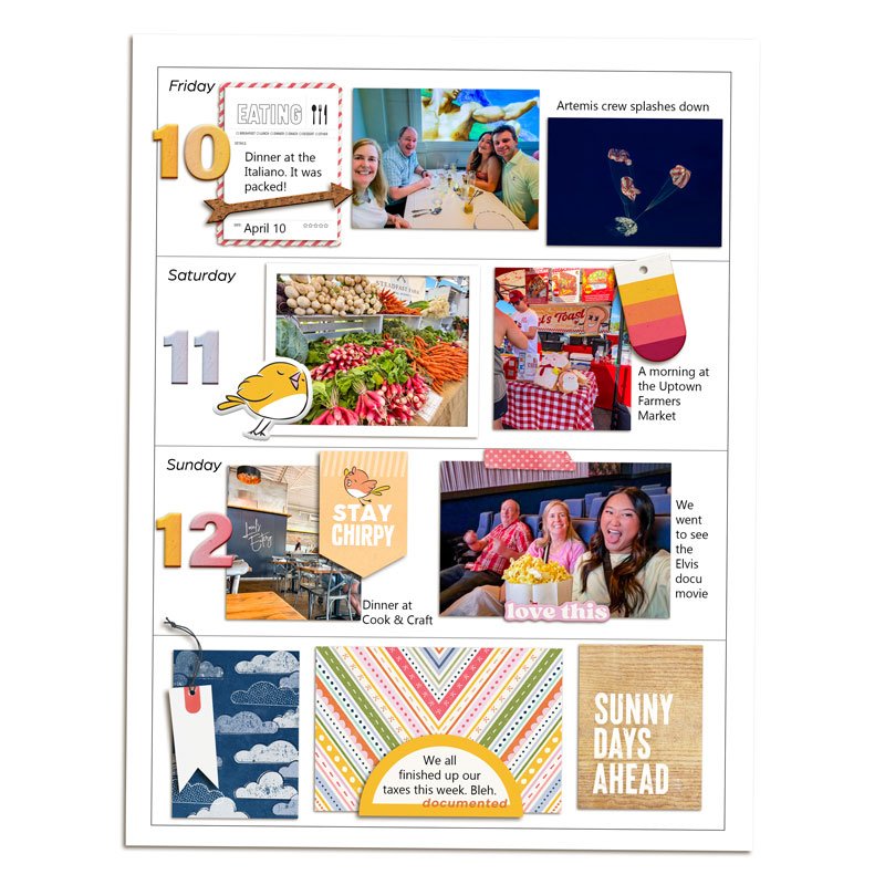 Week 15 Memory Planner - Left