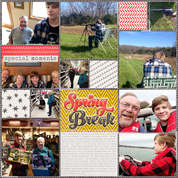Week 15, Spring Break 1