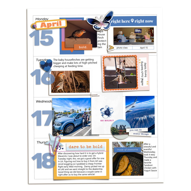 Week 16 Memory Planner - Left