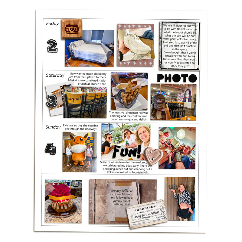Week 18 Memory Planner (Right)