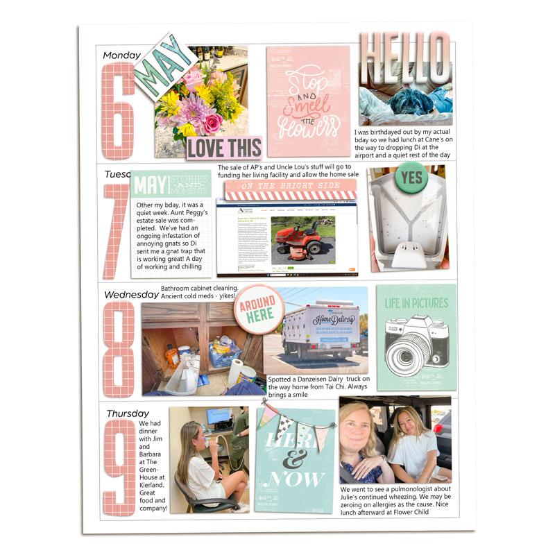 Week 19 Memory Planner - Left Page
