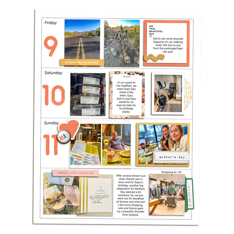 Week 19 Memory Planner (right)