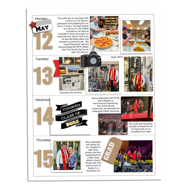 Week 20 Memory Planner - Left