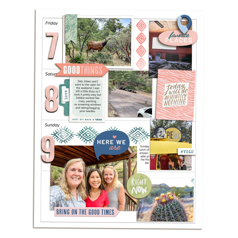 Week 23 Memory Planner - right page