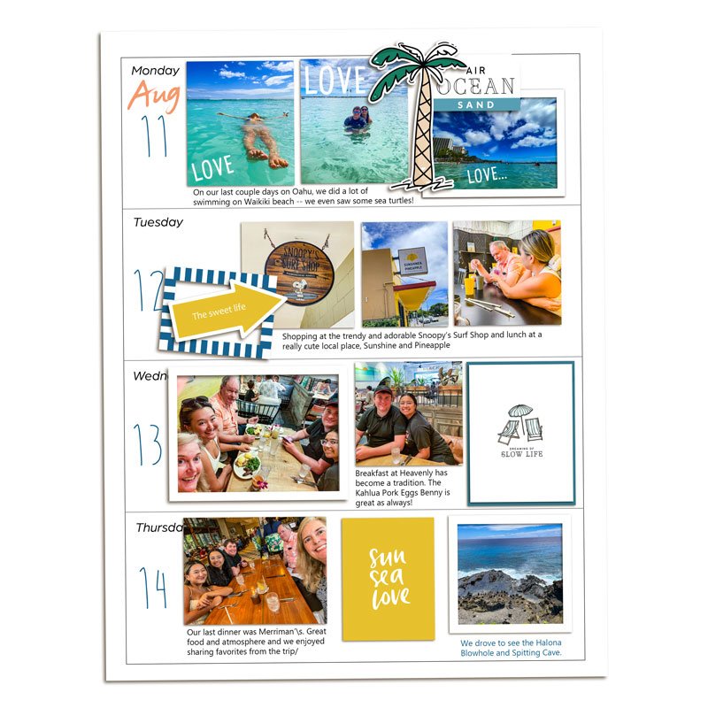 Week 33 Memory Planner - Left