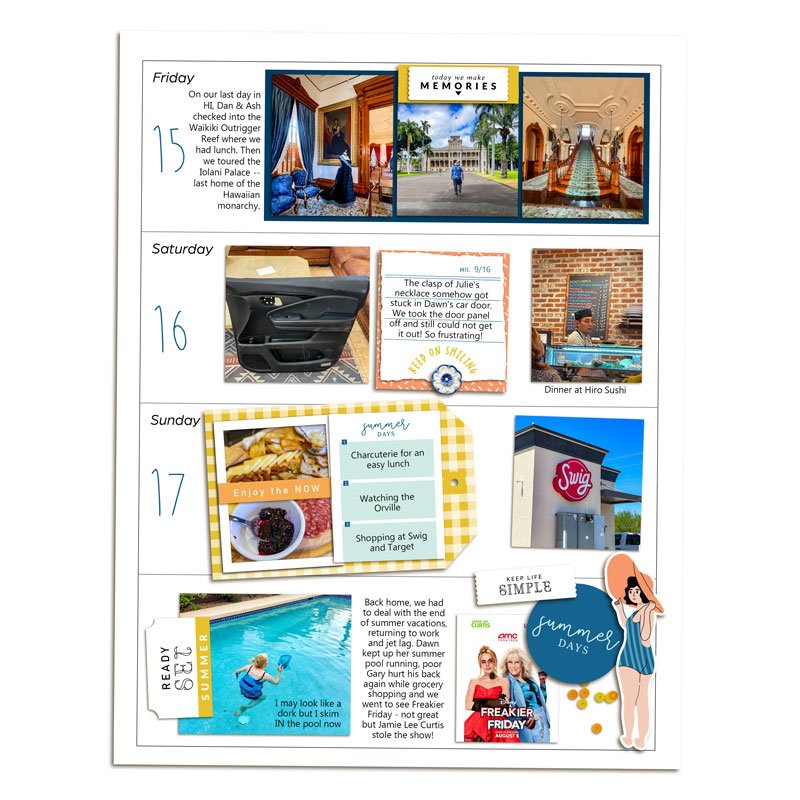 Week 33 Memory Planner - Right