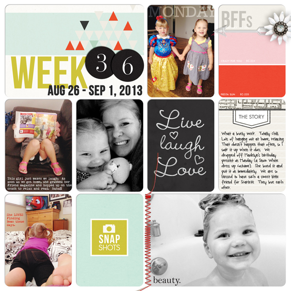 Week 36 Project Life - LEFT