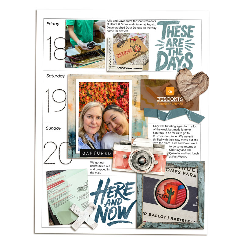 Week 42 Memory Planner (Right page)