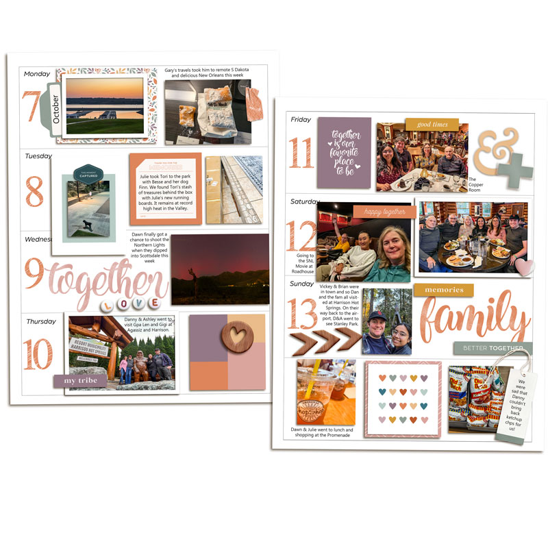 Week 43 Memory Planner