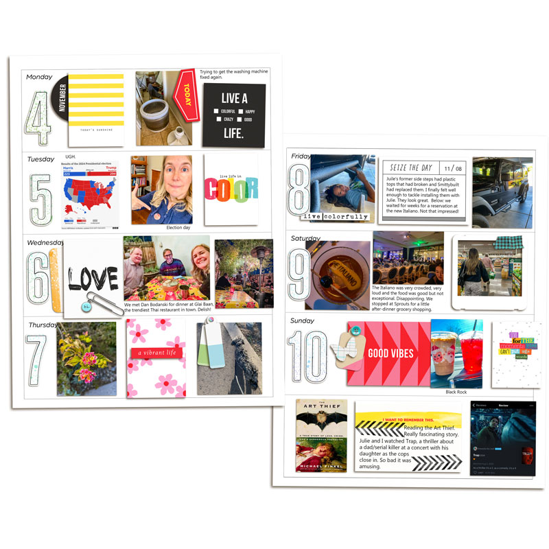 Week 45 Memory Planner