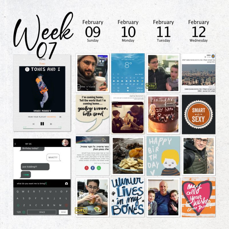 Week 7 Project life 2020 - page 1