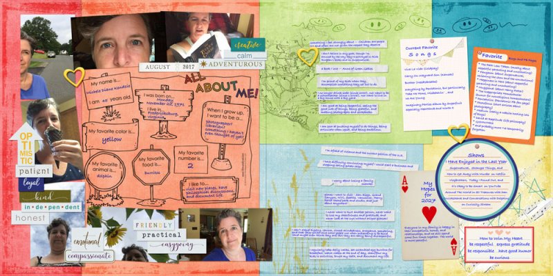 Weekly Focus - Journaling - All About Me