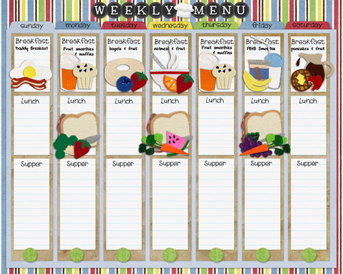 Weekly Menu Hybrid Project