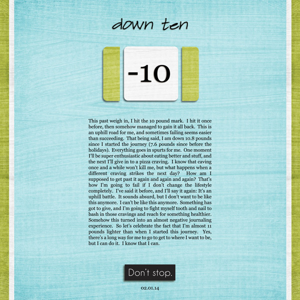 Weight Loss: Down Ten