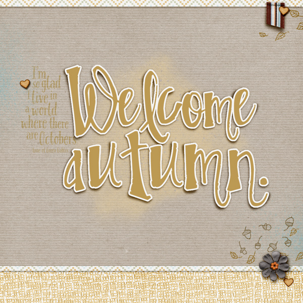 welcome autumn