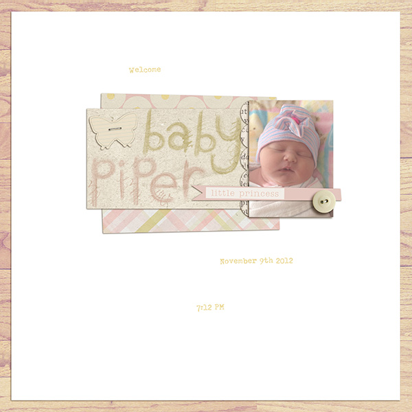 Welcome Baby Piper