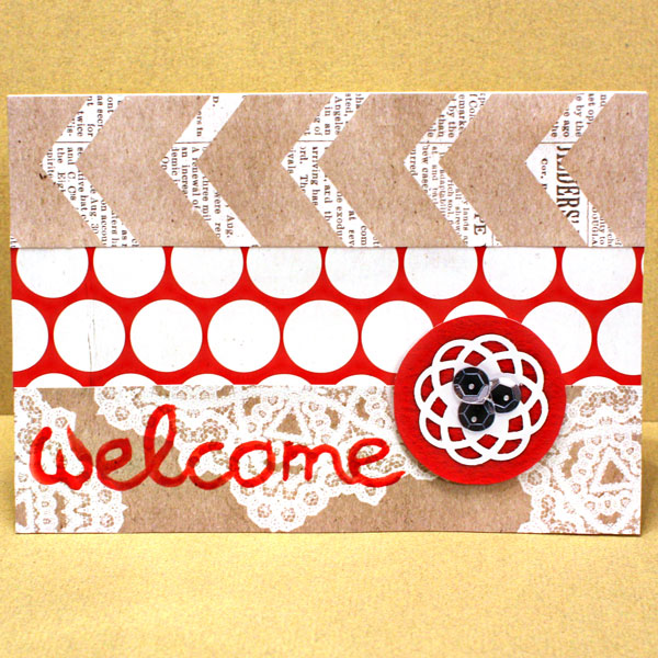 Welcome card