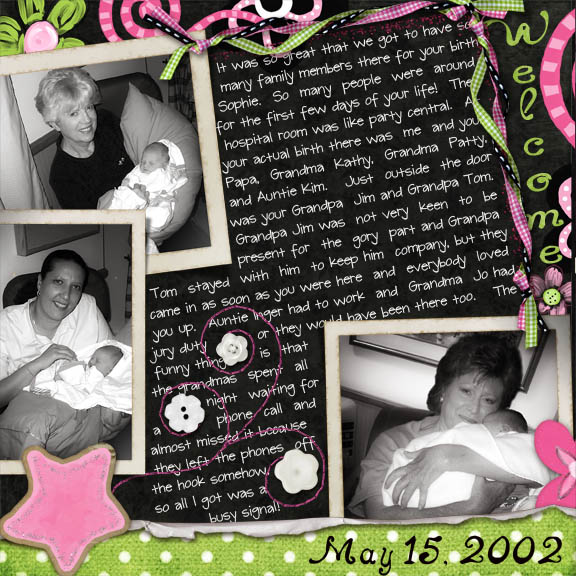 Welcome Sophia Page One