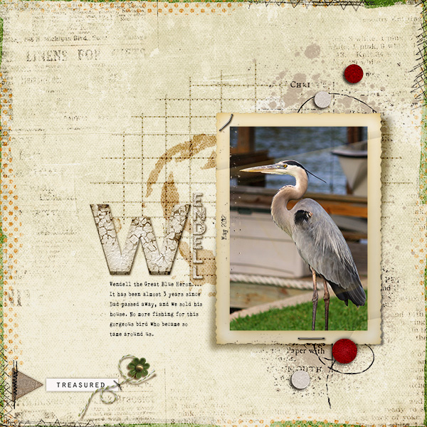 Wendell (our Great Blue Heron 5/2012) MOC day 24 redo inspiration