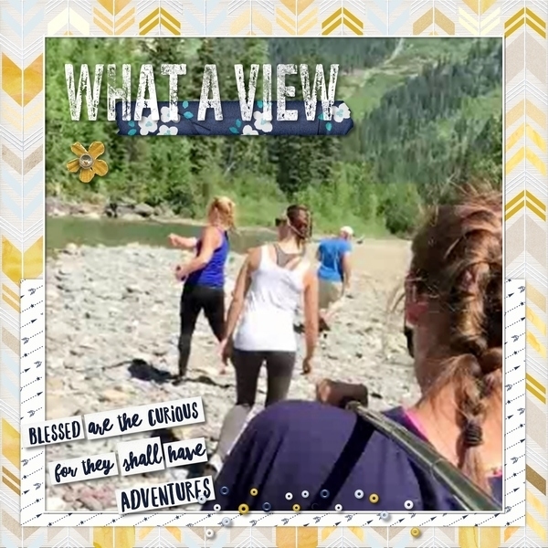 What A View - March Scraplift Challenge
