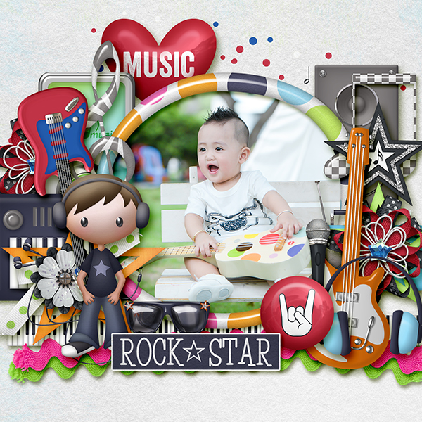 When I grow up I want to be a rock star!