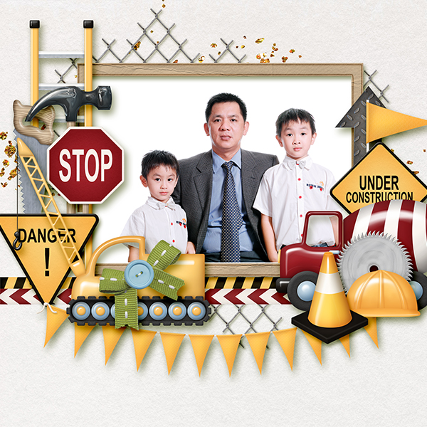 When I grow up, I want to be like my Dad (a construction engineer)!
