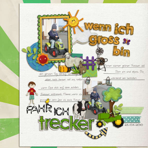 when i`ll grow up i`ll drive tractor