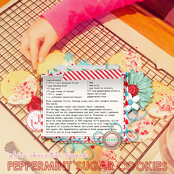 White Chocolate Peppermint Sugar Cookies