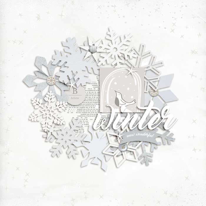 White on white wreath