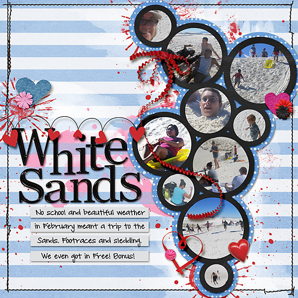 white sands