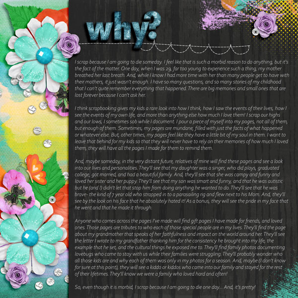 Why I Scrap!