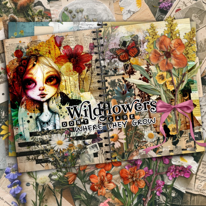 Wildflowers Junk Journal