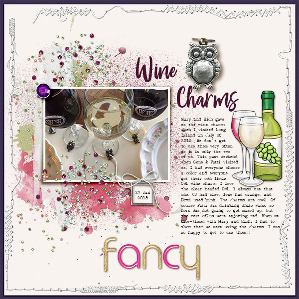 Wine Charms (Feb 2018 random chall)