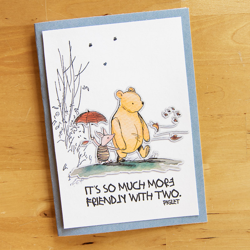 Winnie the Pooh - friendship card (hybrid)