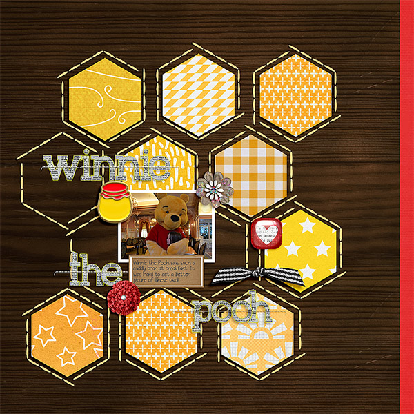 Winnie The Pooh (MOC7 - Day 29 - Paper to Digi)