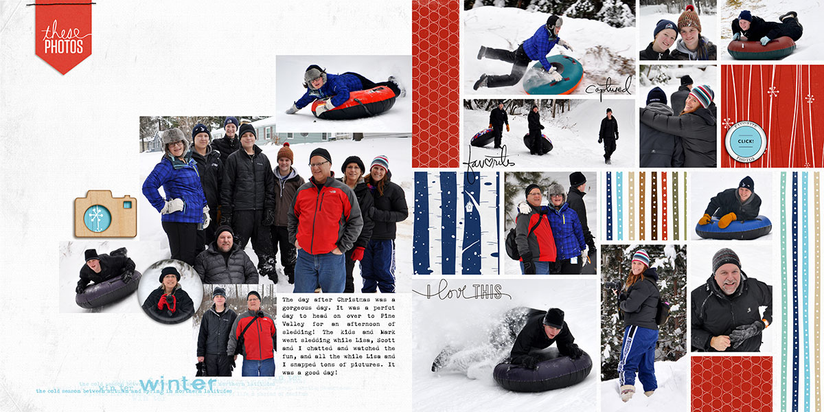 Winter! (Sledding fun!)