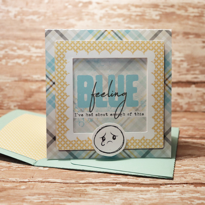 Winters End Feeling Blue card