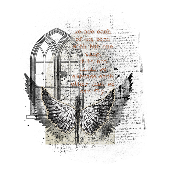 With but one wing