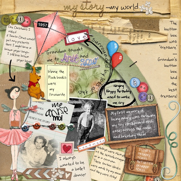 Wk 1 AJ September -the button box was 'treasure'