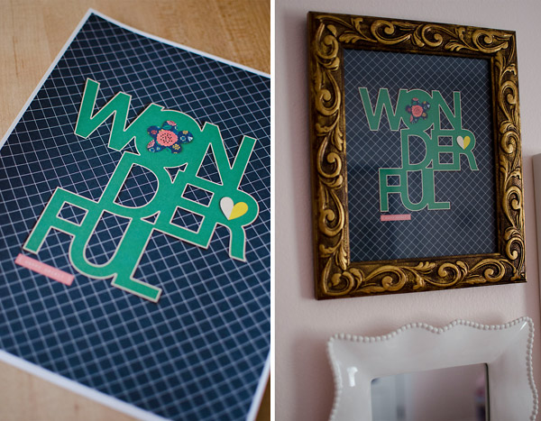 Wonderful Cut Out Print