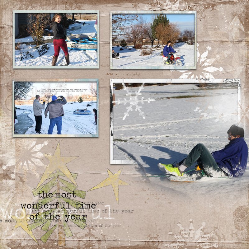 Wonderful-sledding-2015 March Inspiration challenge-FOUR