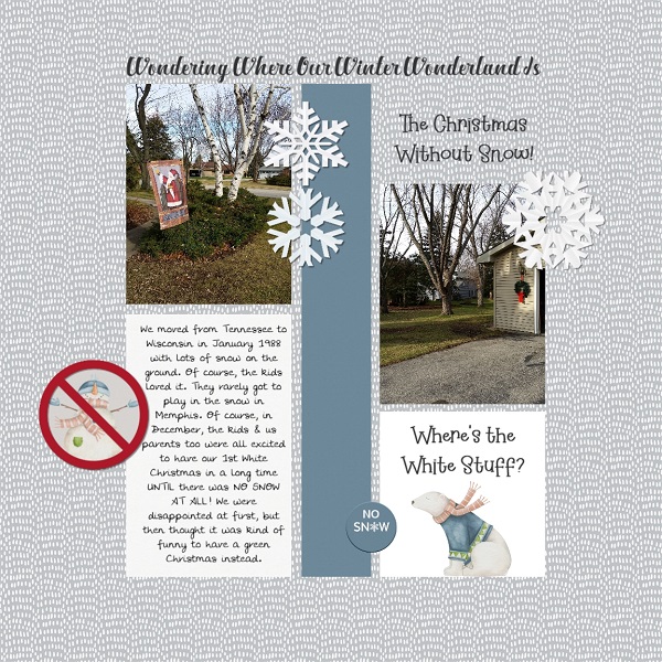 Wondering Where Our Winter Wonderland Is