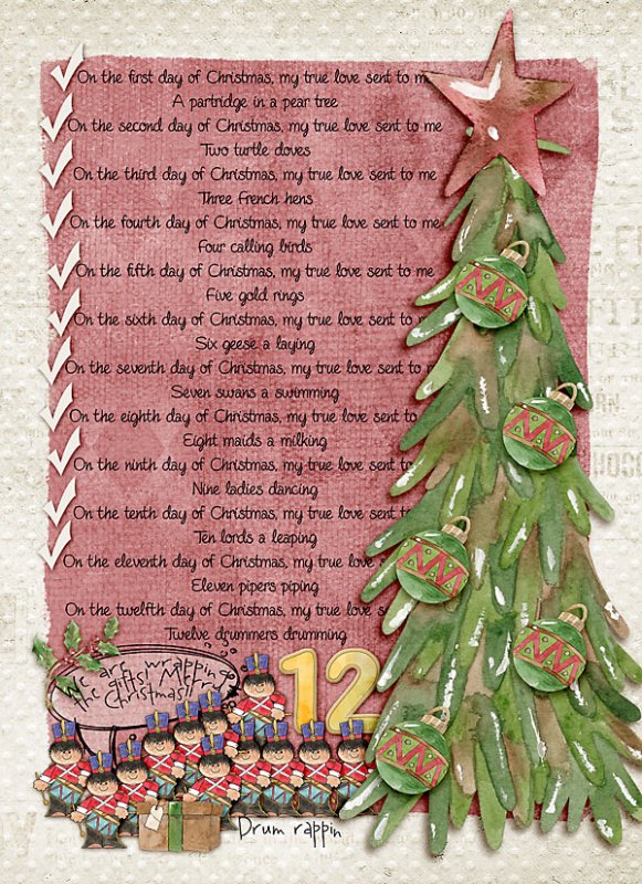 "Wrapping Drummers"  (AJ 12 DAYS 12)