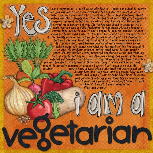 Yes, I am a Vegetarian